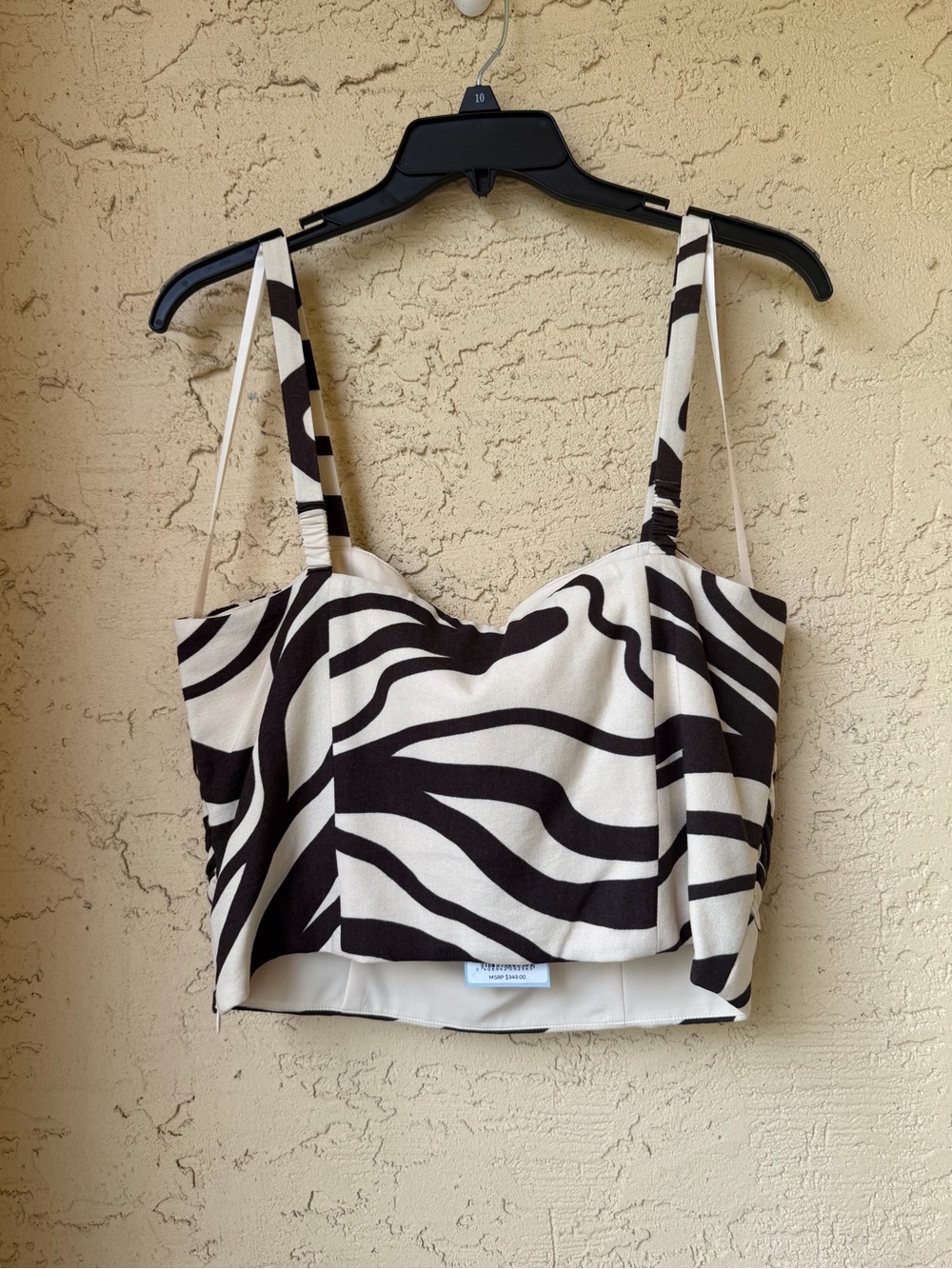 Antonio Melani x M.G. Style Somers Swirl Print Linen Blend Straw Trim 2 Piece 10 - Picture 5 of 13